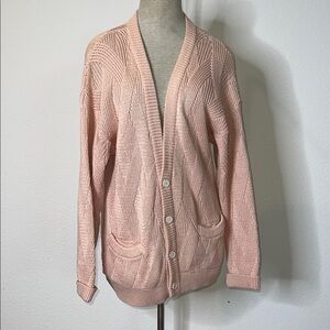 Dunhill V-Neck Cotton Cardigan Made in Italy